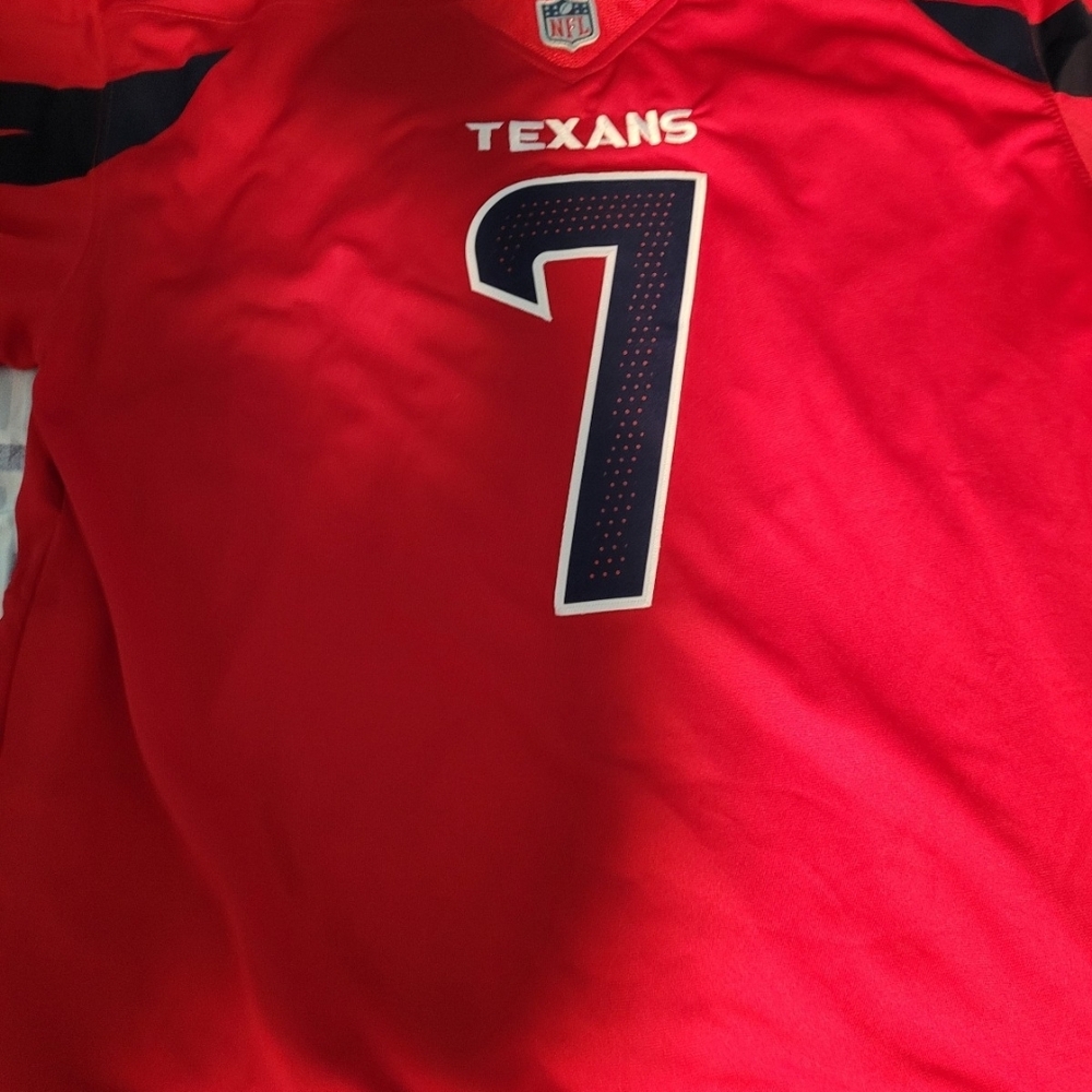 Houston Texans #7 Red Football Jersey